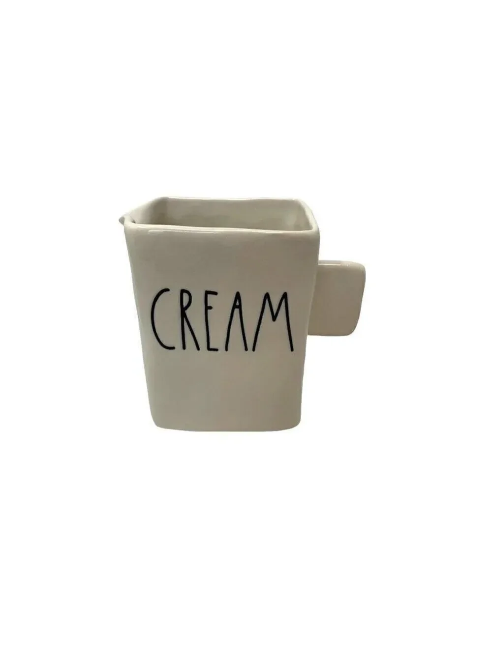 Rae Dunn CREAM White Ceramic Stoneware Coffee LL Large Letters Farmhouse Coffee